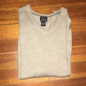 JOS A. Bank Merino Wool Sweater Tan